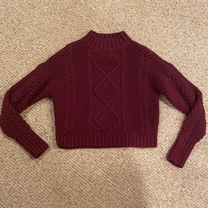 PACSUN L.A. HEARTS MAROON SWEATER